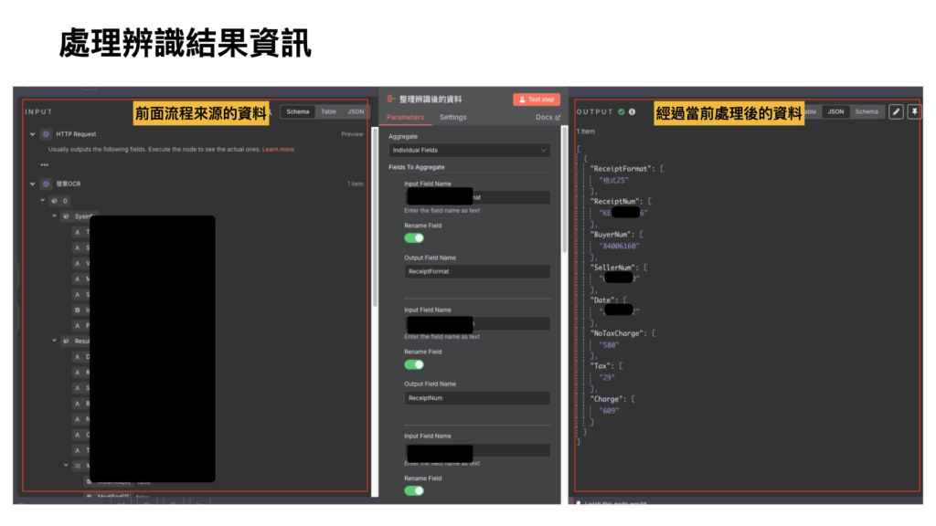 處理辨識結果資訊