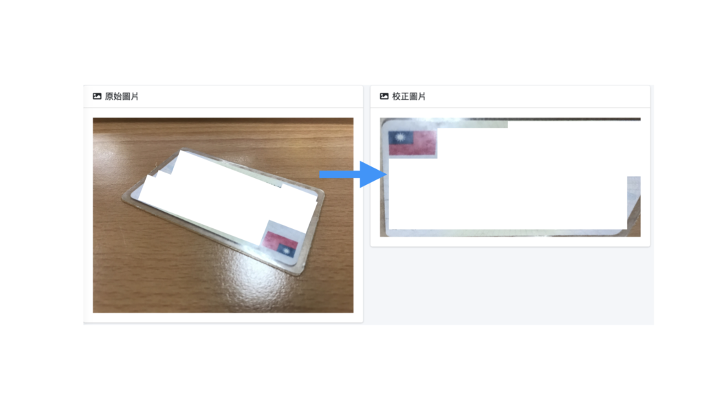 影像去背校正